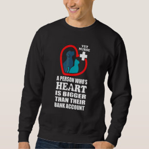Veterinärsjuksköterskor Pet Animal Big Heart Vet A Lång Ärmad Tröja