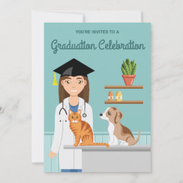 Veterinärstudent Veterinär DVM Examen Inbjudningar
