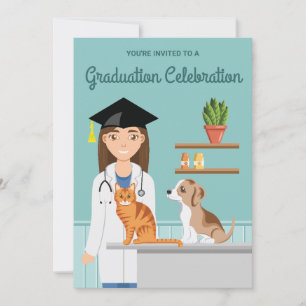 Veterinärstudent Veterinär DVM Examen Inbjudningar