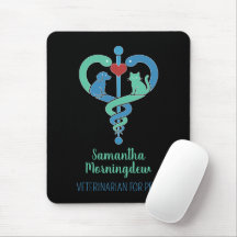 Veterinärsymbol för Caduceus- Fantasy 1