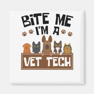Veterinärteknikens Bita Jag är en Vet Tech Magnet