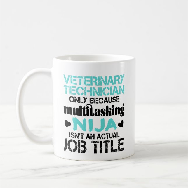 Veterinärtekniker Animal Lover Vet Tech Kaffemugg (Vänster)
