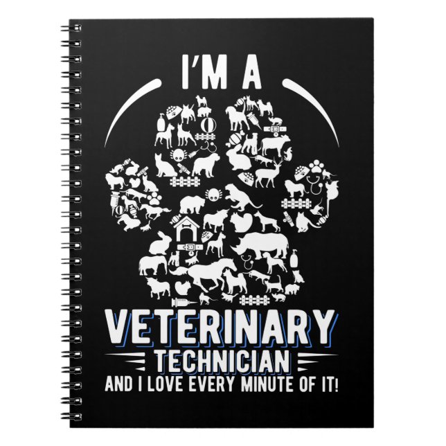 Veterinärtekniker för teknisk bedömning anteckningsbok (Framsidan)