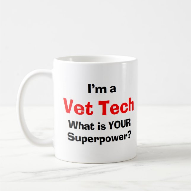 veterinärtekniker kaffemugg (Vänster)