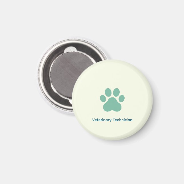 Veterinärtekniker Magnet (Front/Back)