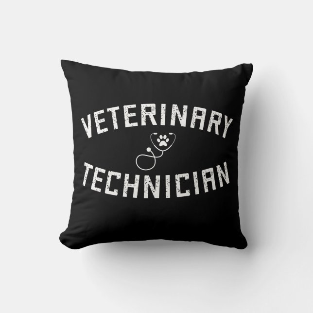 Veterinärtekniker | Vet Tech Tass Stethoscope Kudde (Framsida)