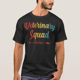 Veterinärtekniker Veterinärmedicinska Squad Gift V T Shirt