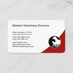 Veterinärtjänster för sällskapsdjur Doktor Visitkort