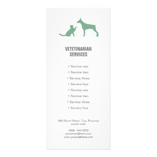 Veterinärtjänster, Hund- och klackkort Reklamkort