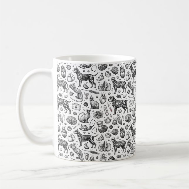 Veterinary Animal Anatomy | Happy Doctor’s Day Kaffemugg (Vänster)