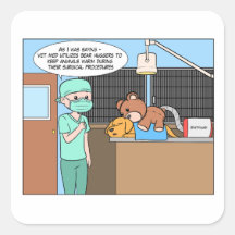 Veterinary Bear Kramare Surgery Sticker