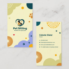 Veterinary Clinic, Pet Sitta, Vet, Pet Shop, Pet Visitkort