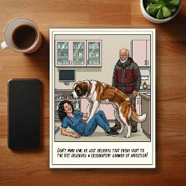 Veterinary ER Adventures Cartoon Vykort