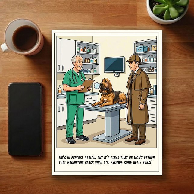 Veterinary ER Adventures Cartoon Vykort (Skapare uppladdad)