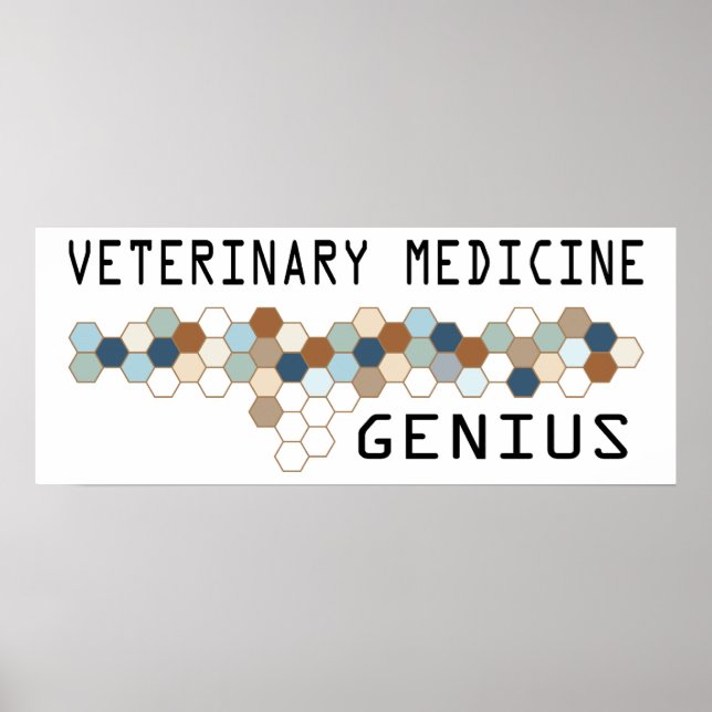 Veterinary Medicine Genius Poster (Framsidan)