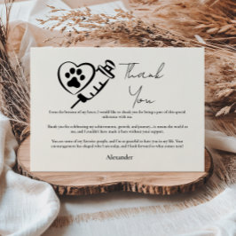 Veterinary Medicine Paw Graduation Party Tack Kort