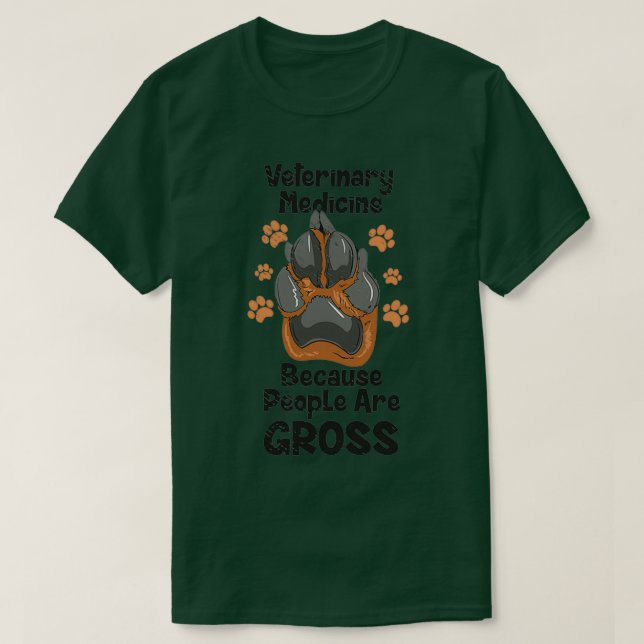 Veterinary Medicine Vet Tech Veterinary T Shirt (Design framsida)