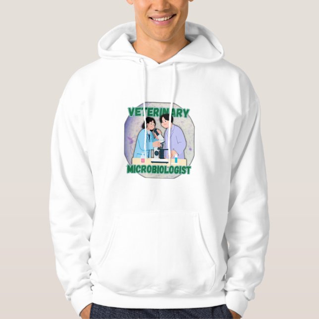 Veterinary Microbiologist – Lab Science Design Hoodie (Framsida)