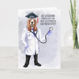 Veterinary Student FUNny Hound Hund Doktor Kort