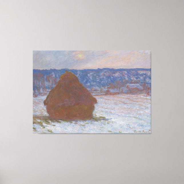 Vetesäck (Snö-effekt, övergjutningsdag) (1890-9 Canvastryck (Framsida)