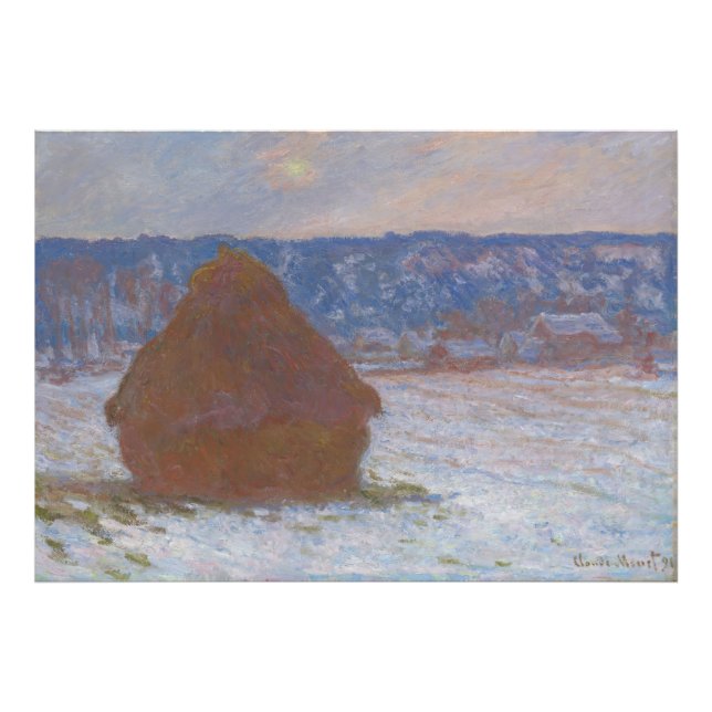 Vetesäck (Snö-effekt, övergjutningsdag) (1890-9 Fototryck (Framsidan)