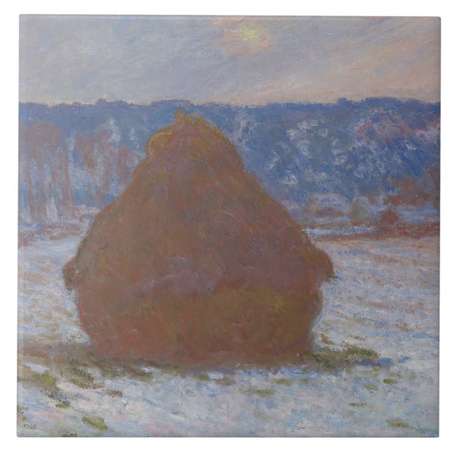 Vetesäck (Snö-effekt, övergjutningsdag) (1890-9 Kakelplatta (Framsidan)