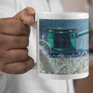 Veteskörd - jordbruk på landsbygden kaffemugg