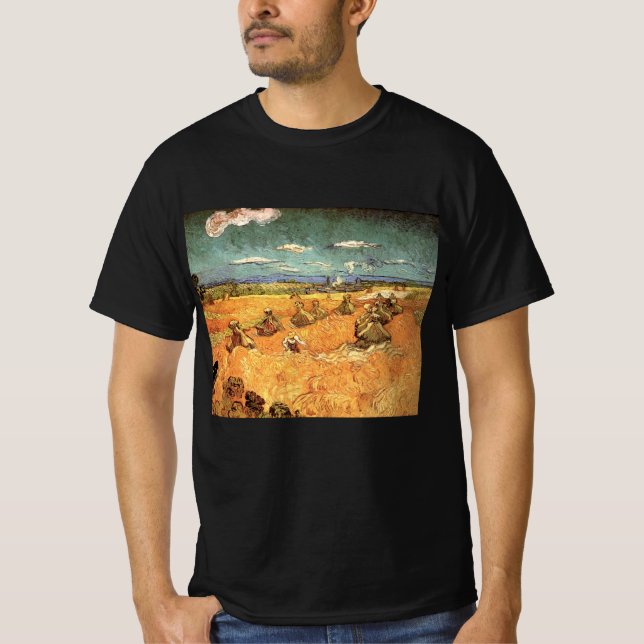 Vetestack med Reaper av Vincent van Gogh T Shirt (Framsida)