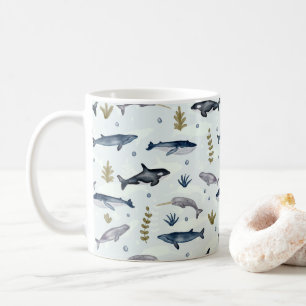 Vetestoriska moderna vattenfärger kaffemugg