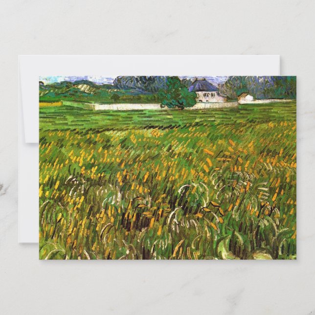 Vetet Fält i Auvers av Vincent van Gogh (Framsida)