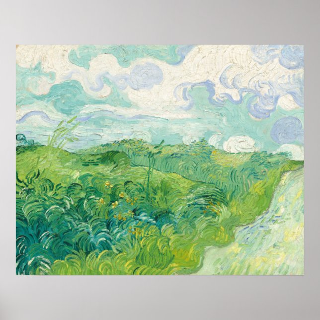 Vetet Fält - Vincent van Gogh Fine Art Poster (Framsidan)