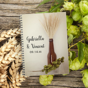 Vetet och Skutt Brewery Bröllop Guest Bok Anteckningsbok