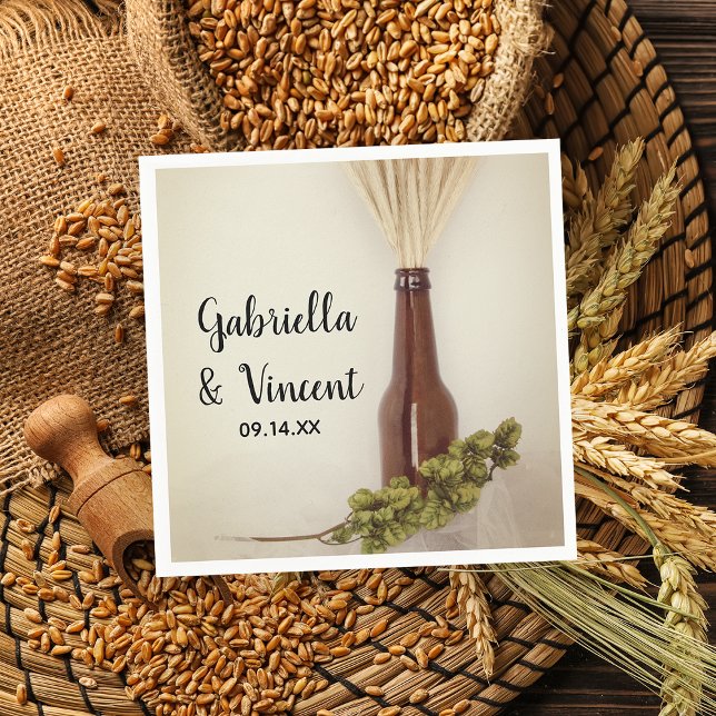 Vetet och Skutt Brewery Bröllop Pappersservett (Skapare uppladdad)