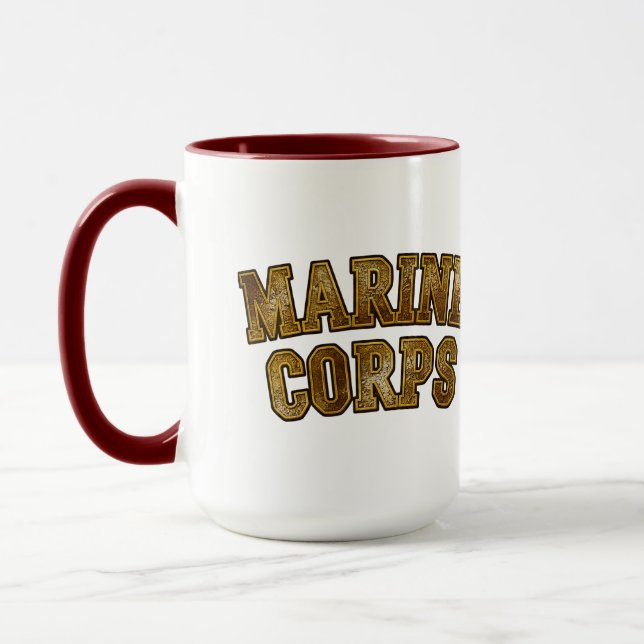 VetGearHQ.com Marine Corps Veteran Logo Emblem Mugg (Vänster)