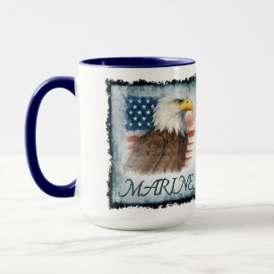 VetGearHQ.com Marine Corps Veteran Logotyp Emblem Mugg