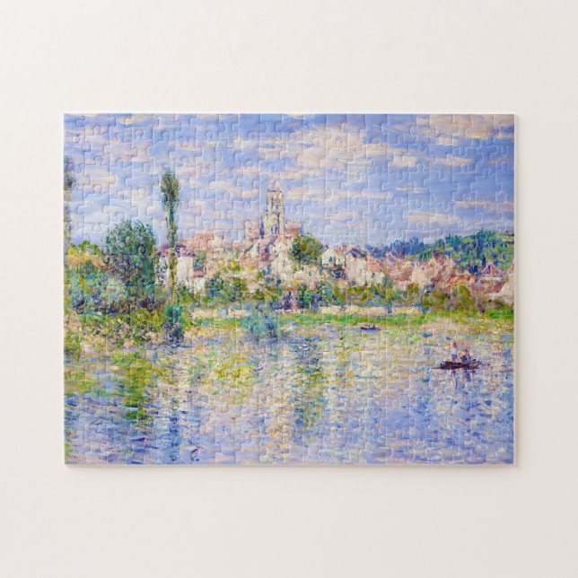 Vetheuil i sommaren Claude Monet Pussel (Horisontell)