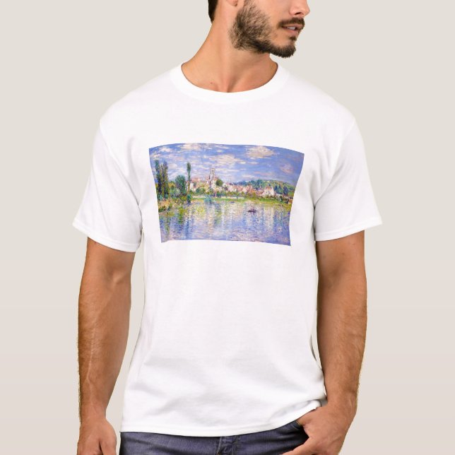 Vetheuil i sommaren Claude Monet Tee (Framsida)