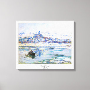 Vetheuil i vintern Claude Monet Canvastryck