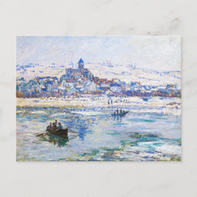 Vetheuil in Winter Claude Monet Vykort (Framsida)