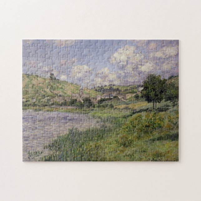 Vetheuil Paysage Liggande monet Fine Art Pussel (Horisontell)