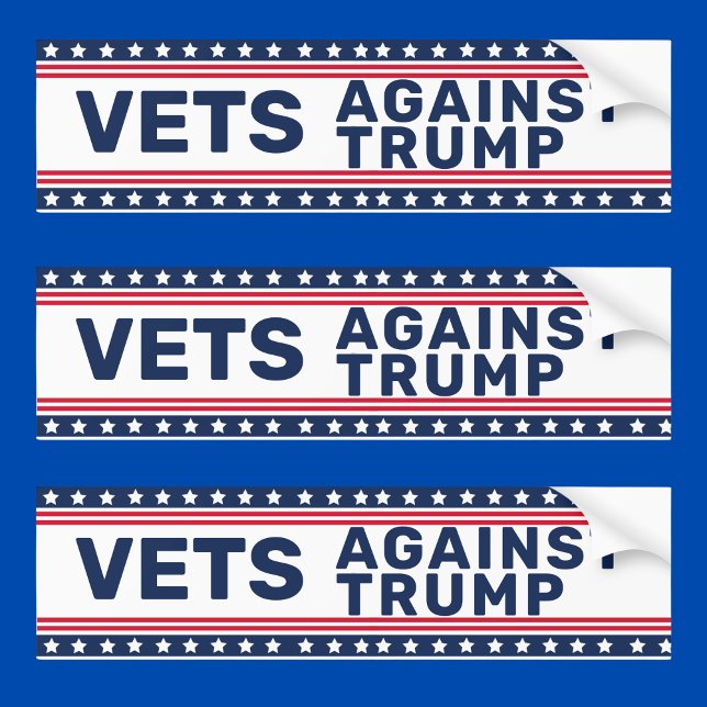 Vets Against Trump Politics Bildekal (Skapare uppladdad)