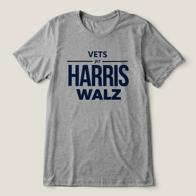 Vets for Harris Walz T Shirt (Design Framsida)