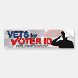 Vets för väljarelegitimationbildekal bildekal