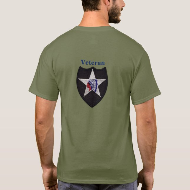 vets för veteran för legitimationen för 2nd t shirt (Baksida)