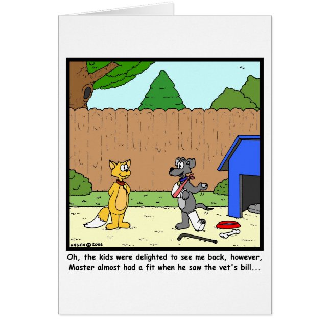 Vets räkning hälsningskort (Framsidan)