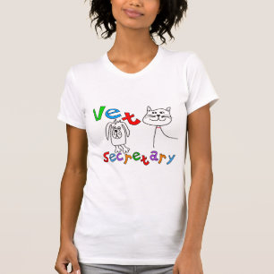 Vetsekreteraregåvor, veterinär- kontorssekretera t shirt