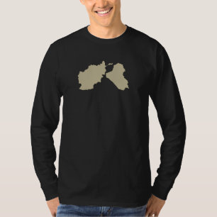 Vetskjortan för OEF OIF med kartan beklär Tee Shirt