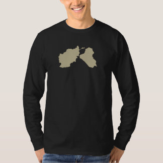 Vetskjortan för OEF OIF med kartan beklär Tee Shirt