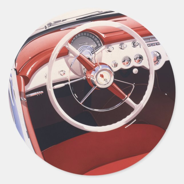 Vett Runt Klistermärke (Framsida)