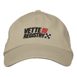 Vette Registry Logotyp Broderad Ljus Hatt Keps